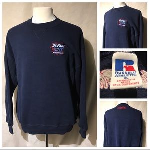 DePaul Blue Demons XL Russell Blue Sweat A3574